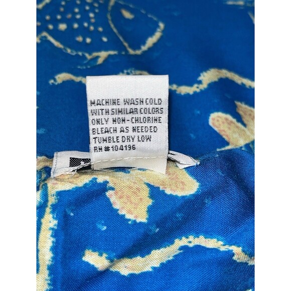 Hawaiian Mumu Dress Beach Y2K Large Womens Fish Sequin Tropical Coastal - Picture 14 of 14